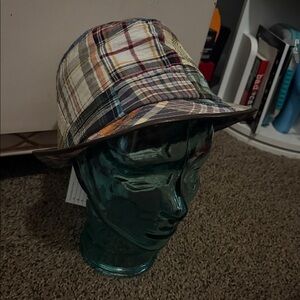 Plaid Patchwork Bucket Hat